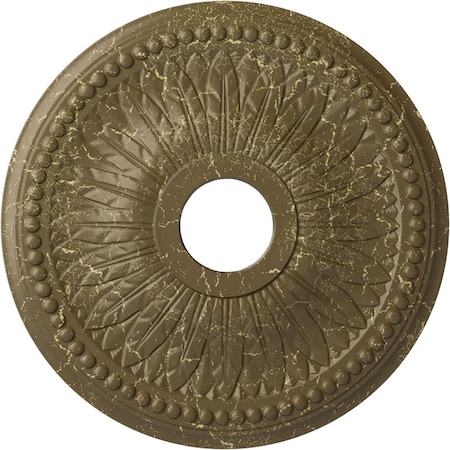 Ekena Millwork Bailey Medallion (Canopies up to 5 3/4"), 18"OD x 3 3/4"ID x 1 1/2"P, Mississippi Mud Crackle CM18BIMMC